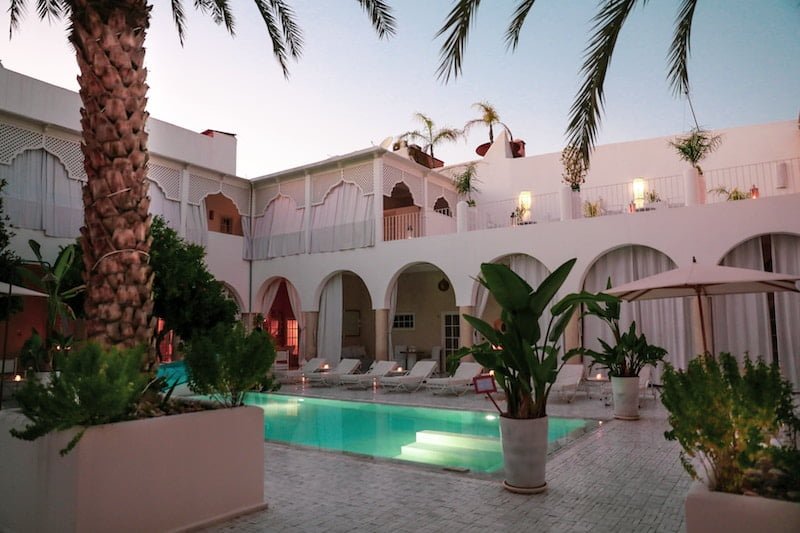 piscine d'un riad marocain